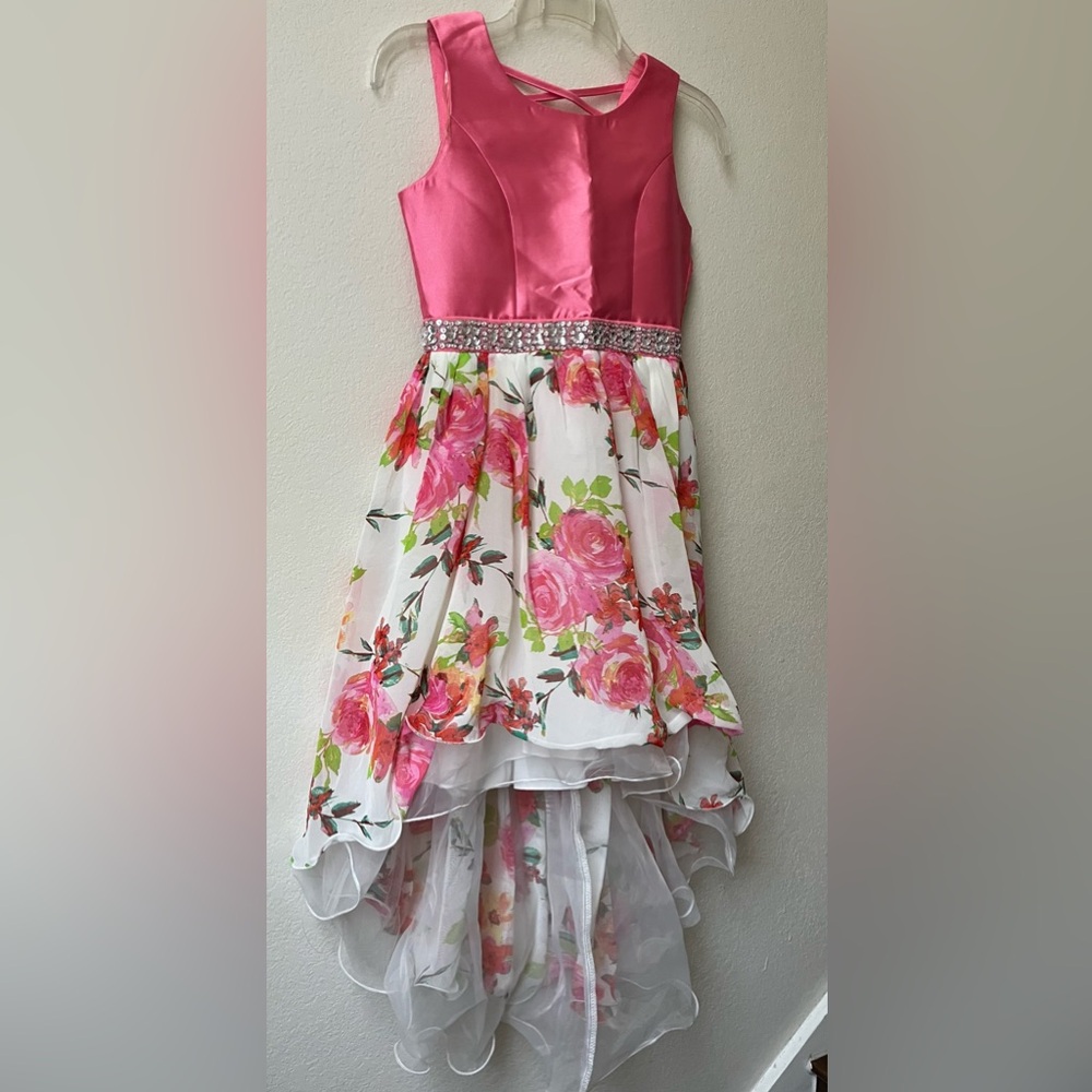Floral Pink Kids Dress